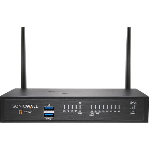 SonicWall TZ370W - Security appliance - GigE, 802.11ac Wave 2 - Wi-Fi 5 - 2.4 GHz, 5 GHz - desktop
