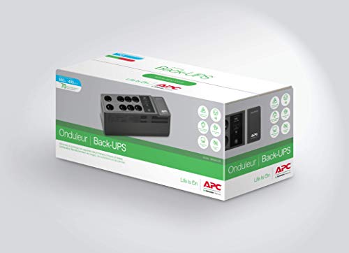 APC Back-UPS BE650G2 - UPS - AC 230 V - 400 Watt - 650 VA - output connectors: 8 - black