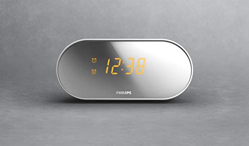 Clock Radio With Mirror Finish Display