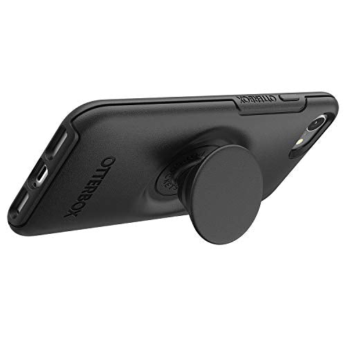 OtterBox Otter + Pop Symmetry Series - Back cover for mobile phone - polycarbonate, synthetic rubber - black - for Apple iPhone 7, 8, SE (2nd generation)
