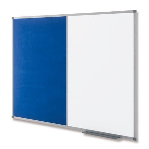 Best Value Nobo Classic Combination Board with Magnetic Drywipe and Felt Surface (Felt/Painted Steel) (900x600 mm)