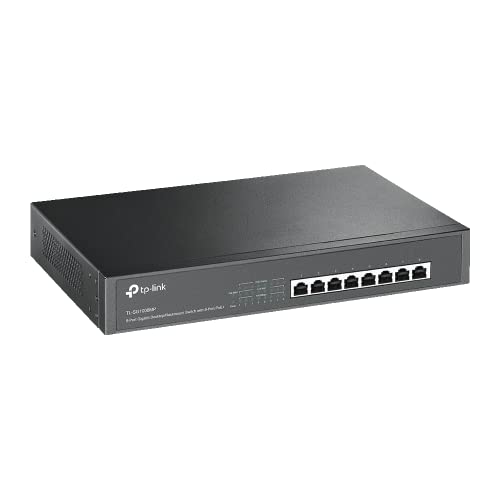 TP-Link TL-SG1008MP - Switch - unmanaged - 8 x 10/100/1000 (PoE+) - desktop, rack-mountable - PoE+ (126 W)