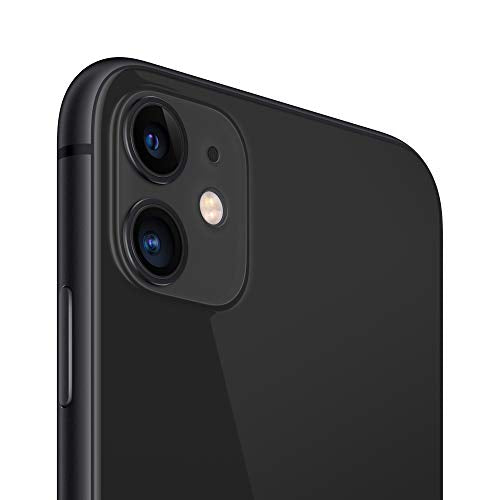Apple iPhone 11 - Smartphone - dual-SIM - 4G Gigabit Class LTE - 64 GB - 6.1" - 1792 x 828 pixels (326 ppi) - Liquid Retina HD display (12 MP front camera) - 2x rear cameras - black