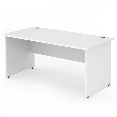 Impulse 1000 x 800mm Straight Desk White Top Panel End Leg MI000392
