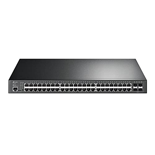 TP-Link JetStream TL-SG3452P V1 - Switch - Managed - 48 x 10/100/1000 (PoE+) + 4 x Gigabit SFP - rack-mountable - PoE+ (384 W)