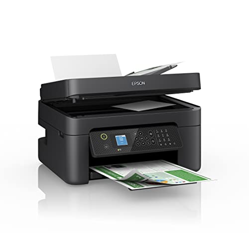 Epson WorkForce WF-2930DWF Print, Scan, Copy, Fax 5,760 x 1,440 DPI 33 pages/min Monochrome, 18 pages/min Colour. USB 2.0, Wireless LAN IEEE 802.11b/g/n, Wi-Fi Direct, Windows & Mac OS X