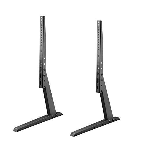 NewStar TV/Monitor Desk Stand for 37-70" Screen, Height Adjustable - Black - Mounting kit (2 legs) for LCD / plasma panel - black - screen size: 37"-70" - desktop stand