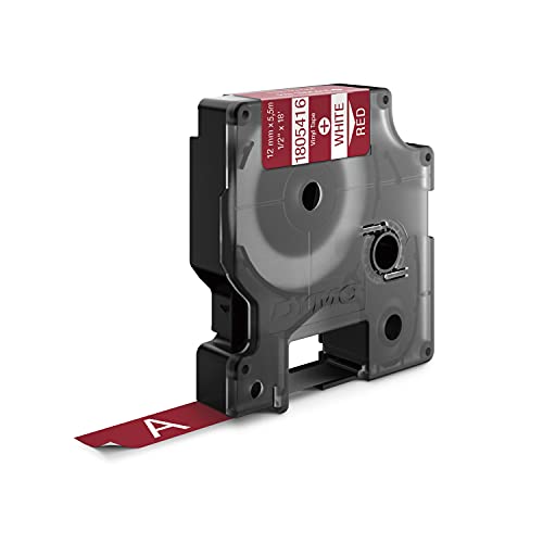 RHINO 12 mm vinyl white on Red