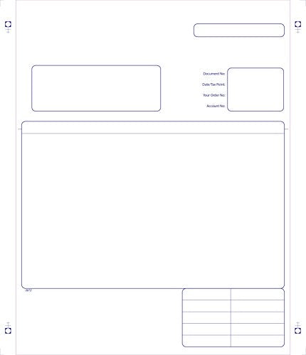 Best Value Exacompta Sage Compatible Business Forms, Invoice/Delivery Note Forms, 240 x 280 mm, 4 Part - Box of 500