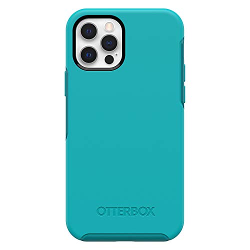 OtterBox Symmetry Series Antimicrobial - Back cover for mobile phone - polycarbonate, synthetic rubber - rock candy - slim design - for Apple iPhone 12, 12 Pro
