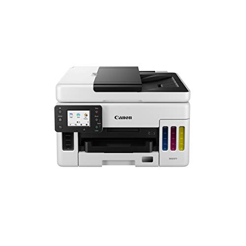 Canon MAXIFY GX6050 - Multifunction printer - colour - ink-jet - refillable - Legal (216 x 356 mm)/A4 (210 x 297 mm) (original) - A4/Legal (media) - up to 24 ipm (printing) - 350 sheets - USB 2.0, LAN, Wi-Fi(n), USB host