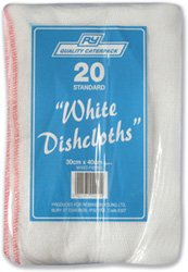 Best Value CPD Robert Scott 12 x 16-Inch Dishcloth, Pack of 10, White