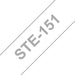 Best Value Brother STe-151 Labelling Tape Cassette, 24 mm (W) x 3 m (L), Stencil Tape, Brother Genuine Supplies