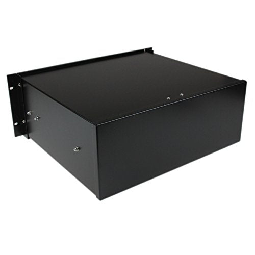 StarTech.com 4UDRAWER 4U Black Steel Storage Drawer for 19 Inch Racks and Cabinets, Rack Storage Drawer