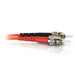 C2G ST-ST 50/125 OM2 Duplex Multimode PVC Fiber Optic Cable (LSZH) - Patch cable - ST multi-mode (M) to ST multi-mode (M) - 3 m - fibre optic - duplex - 50 / 125 micron - OM2 - halogen-free - orange