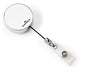Best Value Durable Badge Reel Chrome with Belt Clip and Retractable Cord, 800 mm - Silver, Pack Of 10
