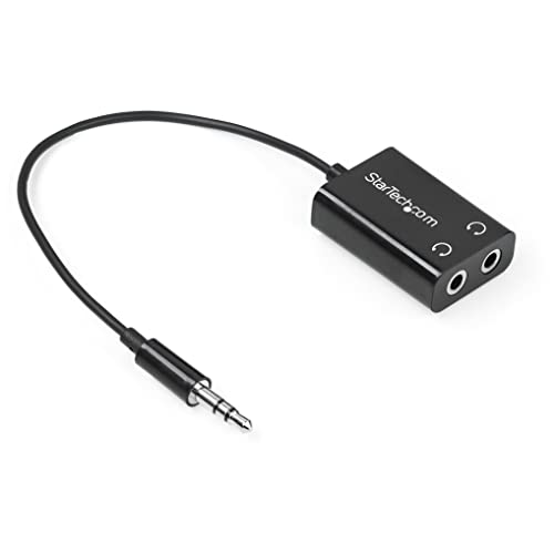 StarTech Black Slim Mini Jack Splitter Cable