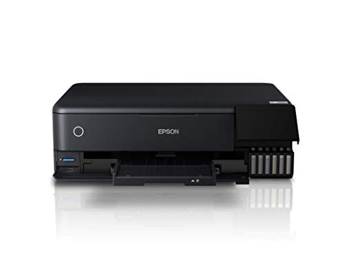 Epson EcoTank ET-8550 - Multifunction printer - colour - ink-jet - refillable - A3 (media) - up to 16 ppm (printing) - USB, LAN, USB host, Wi-Fi(ac) - black