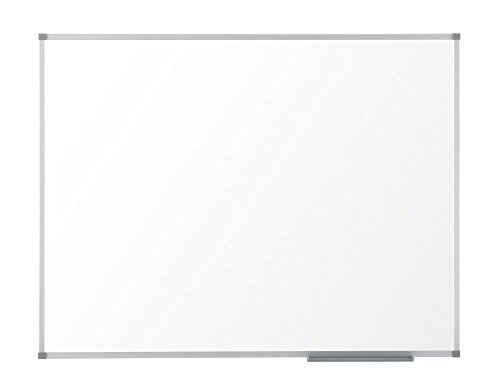 Best Value Nobo Prestige Enamel Eco Magnetic Dry Wipe Whiteboard, 600 x 450 mm, Aluminium Trim, Includes Marker, Magnets and Fitting Kit, White,1905234