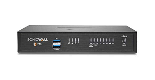 SonicWall TZ270 - Essential Edition - security appliance - GigE - SonicWall Secure Upgrade Plus Program (3 years option) - desktop