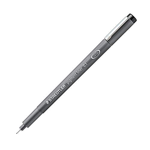 Best Value Staedtler Pigment Liner Pen with Calibrated Felt Tip Line Width 0.1 mm , Black (Set of 10)