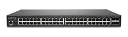 SonicWall Switch SWS14-48FPOE - Switch - Managed - 48 x 10/100/1000 (PoE+) + 4 x 10 Gigabit SFP+ - rack-mountable - PoE+ (740 W) - with 3 years 24x7 Support