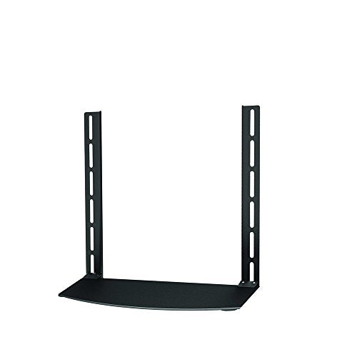 NewStar AV Equipment Shelf for Sky/Virgin/BT/Freeview Box, Xbox, Playstation, DVD and Bluray Players - Black - Shelf for audio/video components - black