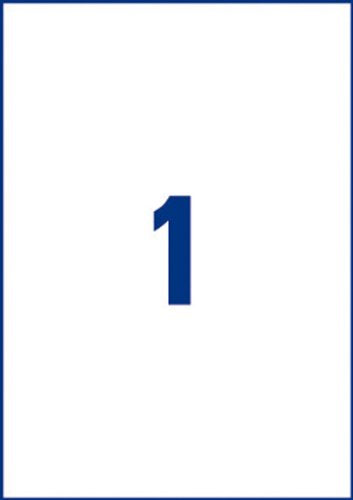 Best Value Avery Self Adhesive Clear Parcel Shipping Labels, Laser Printers, 1 Label per A4 Sheet, 25 labels, QuickPEEL (L7567)