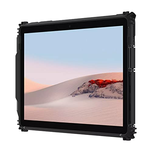 Griffin Survivor Strong - Back cover for tablet - rugged - grey, black, clear - 10.5" - for Microsoft Surface Go 2