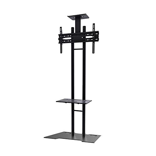 NewStar Monitor/TV Floor Stand for 32-55" screen, Height Adjustable - Black - Stand for LCD / plasma panel - black - screen size: 32"-55" - floor-standing