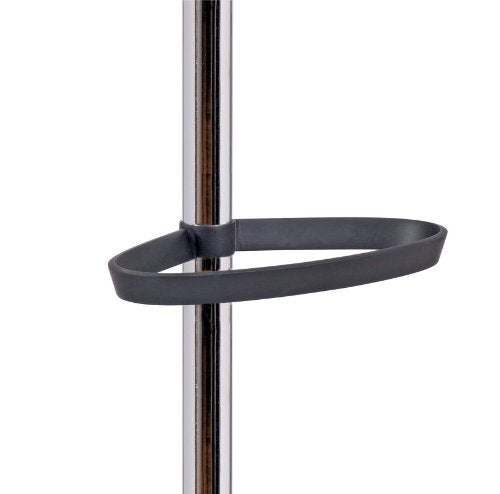Best Value Alba Cleo Coat Stand Chrome & Plastic Large Pegs Weighted Base D370mm H1750mm Ref PMCLEO