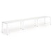 Dynamic Evolve Plus 1600mm Single Row 3 Person Desk White Top White Frame BE386