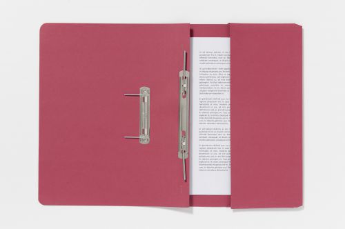 Guildhall Pocket Spiral File Foolscap 285gsm Red (Pack 25) 347-REDZ