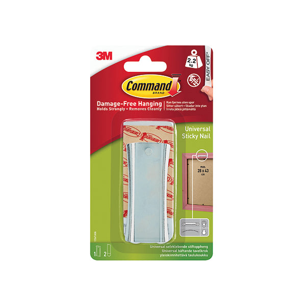 Command Universal Metal Picture Hanger 1HK+2S Large+4S Mini 17047