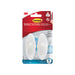 Command Bath Hook with Water Resistant Strips Medium Frosted Clear 2HK+2S Bath18