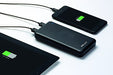 PNY PowerPack Slim 20000 - Power bank - 20000 mAh - 3.4 A - 2 output connectors (USB) - on cable: Micro-USB - black
