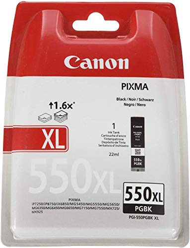 Canon PGI-550 PGBKXL - 6431B004 - 1 x Black - High Yield - Blister with security - Ink tank - For PIXMA iP8750,iX6850,MG5550,MG5650,MG5655,MG6450,MG6650,MG7150,MG7550,MX725,MX925