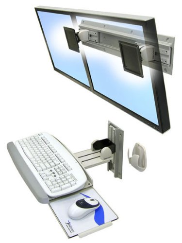 Ergotron Neo-Flex Dual Monitor Wall Mount - Mounting kit for dual flat panel - screen size: 24" - wall-mountable