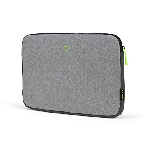 DICOTA Skin FLOW - Notebook sleeve - 13" - 14.1" - grey, green