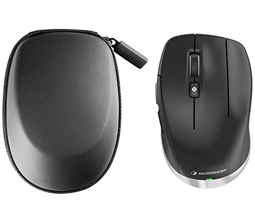 3Dconnexion CadMouse Compact Wireless - Mouse - ergonomic - right-handed - optical - 7 buttons - wireless, wired - Bluetooth, 2.4 GHz - USB wireless receiver