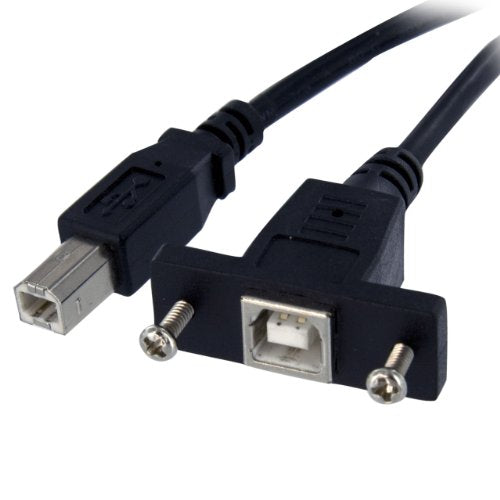 StarTech 1 ft Panel Mount USB B to B Cable