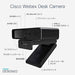 Cisco Webex Desk Camera - Web camera - colour - 13 MP - audio - USB-C - MJPEG, YUY2, NV12
