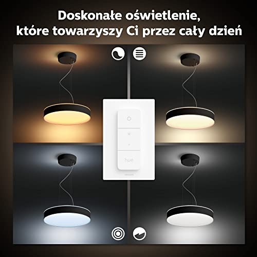 Philips Hue White ambiance Enrave - Pendant lamp - LED - 33.5 W - warm to cool white light - 2200-6500 K - black