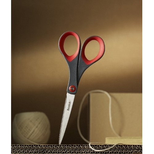 Best Value Scotch 278114 'Precision' Scissors - 18 cm, Grey/Red, 1 Pair