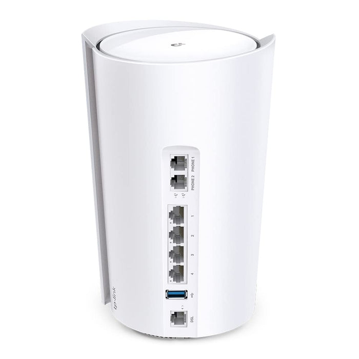 TP-Link DECO X73-DSL V1 - Wireless router - DSL modem - 4-port switch - GigE - WAN ports: 4 - 802.11a/b/g/n/ac/ax - Dual Band