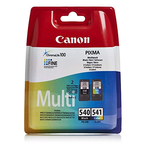 Best Value Canon PG-540/CL-541 Ink Cartridge - Multi-Coloured, Pack of 2