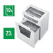 Leitz IQ Office Micro Cut Paper  Shredder Security P5 23L White 80021000