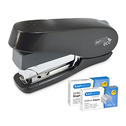 Rapesco Germ Savvy Luna Eco Stapler With 2000 Staples Black