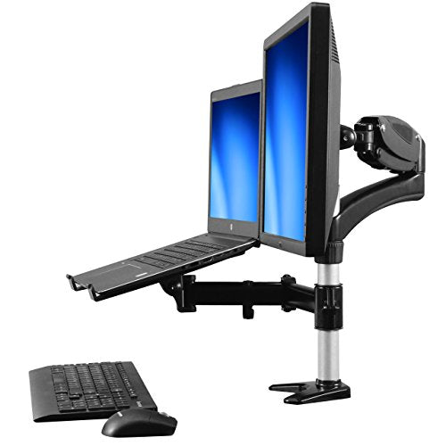 Best Value StarTech.com ARMUNONB Desk-Mount Monitor Arm with Laptop Stand - Full Motion - Articulating