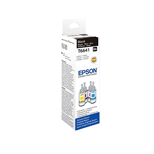 Epson T6641 - 70 ml - black - original - ink refill - for EcoTank ET-14000, ET-16500, ET-2500, ET-2550, ET-2600, ET-2650, ET-3600, ET-4500, ET-4550